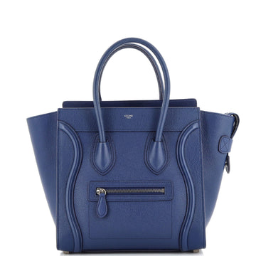Celine Luggage Bag Grainy Leather Micro