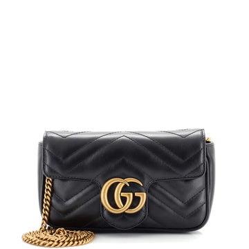Gucci GG Marmont Flap Bag Matelasse Leather Super Mini