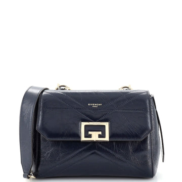 Givenchy ID Flap Bag Crinkled Glazed Leather Small