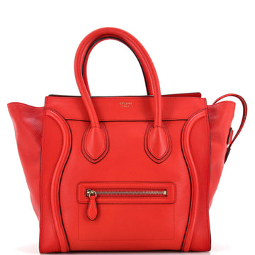 Celine Luggage Bag Grainy Leather Mini