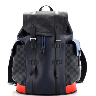 Louis Vuitton Christopher Backpack Epi Leather with Damier Graphite PM