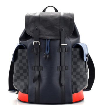Louis Vuitton Christopher Backpack Epi Leather with Damier Graphite PM