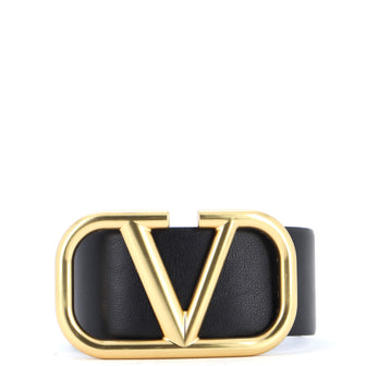 Valentino Garavani VLogo Belt Leather Extra Wide