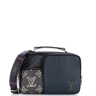 Louis Vuitton Messenger Multipocket Bag Patchwork Monogram Eclipse Canvas and Printed Leather