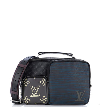 Louis Vuitton Messenger Multipocket Bag Patchwork Monogram Eclipse Canvas and Printed Leather