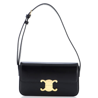 Celine Triomphe East-West Shoulder Bag Smooth Calfskin