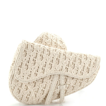 Christian Dior Saddle Crossbody Bag Crochet