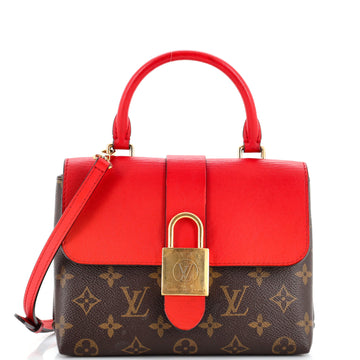 Louis Vuitton Locky Handbag Monogram Canvas with Leather BB
