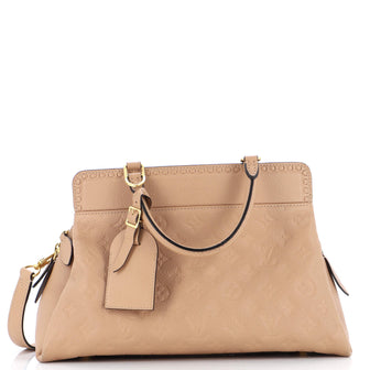 Louis Vuitton Vosges Handbag Whipstitch Monogram Empreinte Leather MM