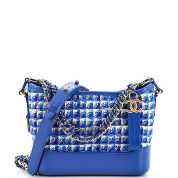 Chanel Gabrielle Hobo Quilted Tweed and Calfskin Small