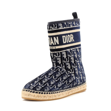 Christian Dior Women's Granville Espadrille Boots Oblique Canvas