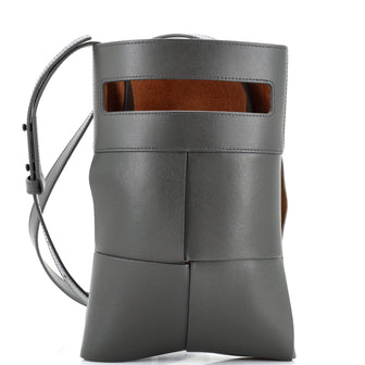 Bottega Veneta Cut Out Crossbody Bag Maxi Intrecciato Leather
