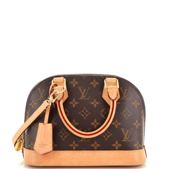 Louis Vuitton Louis Vuitton Alma Monogram Canvas Hand Bag + Strap