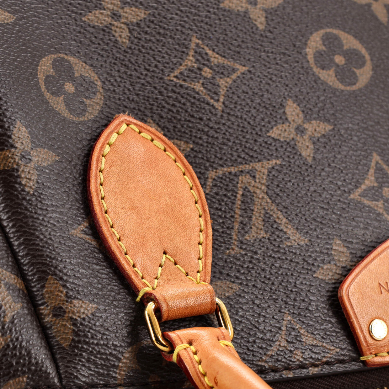 Louis Vuitton Turenne Handbag Monogram Canvas MM Brown 2420821