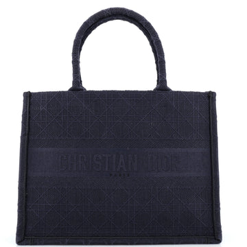 Christian Dior Book Tote Cannage Embroidered Canvas Medium