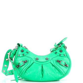 Balenciaga Le Cagole Giant Studs Shoulder Bag Leather XS