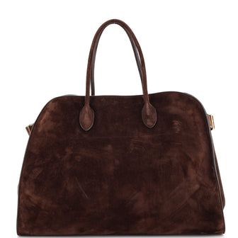The Row Margaux Tote Suede 17