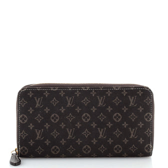 Louis Vuitton Zippy Wallet Mini Lin Brown