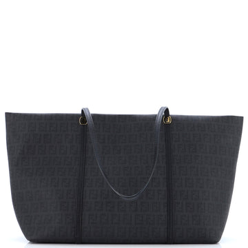 Fendi Zip Shopping Tote Zucchino Coated Canvas Medium