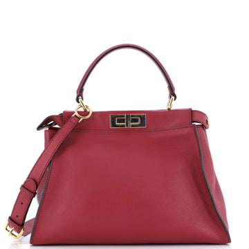 Fendi Monster Peekaboo Bag Leather with Crystals Regular