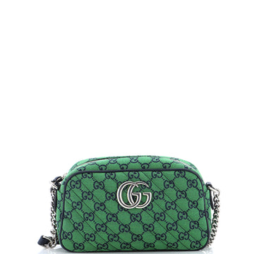 Gucci GG Marmont Shoulder Bag Diagonal Quilted GG Canvas Small