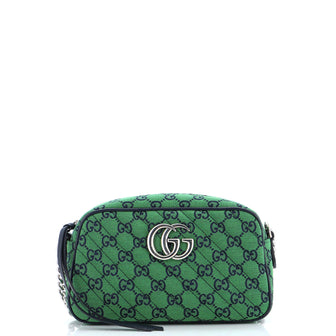 Gucci GG Marmont Shoulder Bag Diagonal Quilted GG Canvas Small