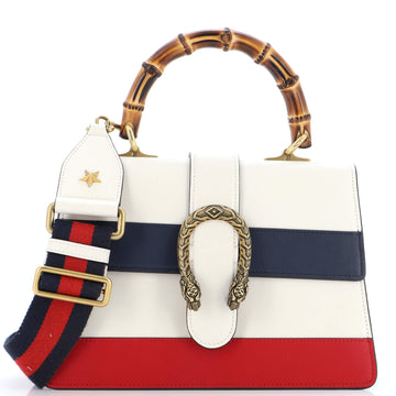 Gucci Dionysus Bamboo Top Handle Bag Colorblock Leather Medium
