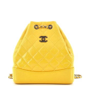 Chanel Gabrielle Backpack Quilted Aged Calfskin Small