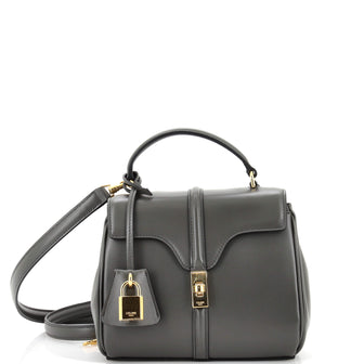 Celine 16 Top Handle Bag Smooth Calfskin Mini