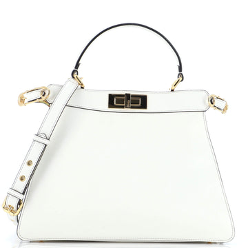 Fendi x Versace Fendace Peekaboo ISeeU Bag Leather with Printed Zucca Leather Interior Medium