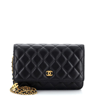 Chanel Coco de Toi Heart Wallet on Chain Quilted Lambskin