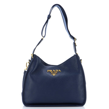 Prada Dual Strap Hobo Vitello Daino Medium