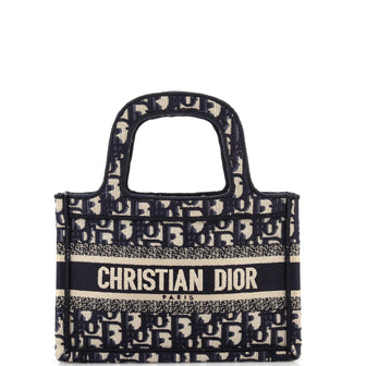 Christian Dior Book Tote Oblique Canvas Mini