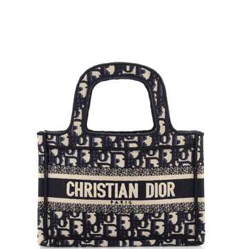Christian Dior Book Tote Oblique Canvas Mini