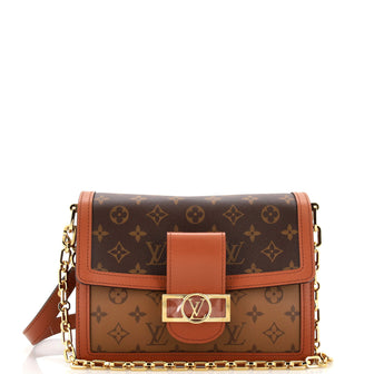 Louis Vuitton Dauphine Shoulder Bag Reverse Monogram Canvas MM