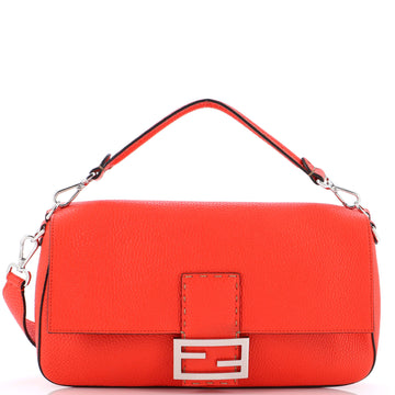 Fendi Selleria Baguette NM Bag Leather Large