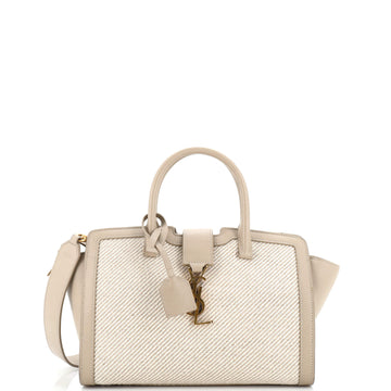Saint Laurent Monogram Cabas Downtown Canvas and Leather Baby