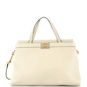 Gucci Linea Matisse Interlocking G Top Handle Tote Leather Medium