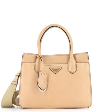 Prada Convertible Front Pocket Shopping Tote Vitello Daino Medium