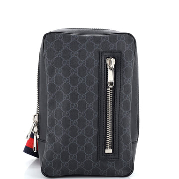 Gucci Soft Zip Sling Bag GG Coated Canvas Small