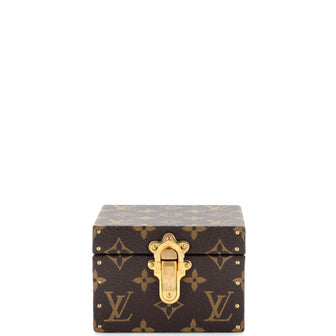 Louis Vuitton Ring Box Trunk Case Monogram Canvas Mini