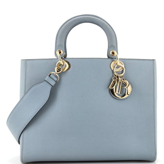 Christian Dior Vintage Lady Dior Bag Leather Large