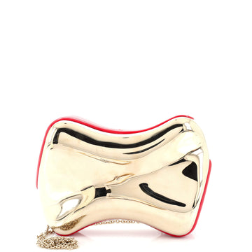 Christian Louboutin Shoepeaks Chain Clutch Metal
