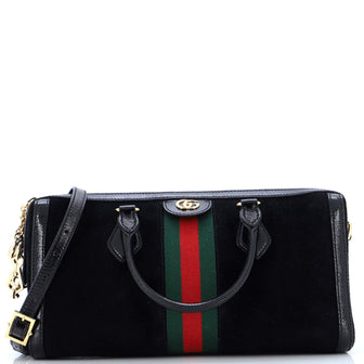 Gucci Ophidia Boston Bag Suede Medium