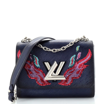 Louis Vuitton Twist Handbag Epi Leather with Sequins MM
