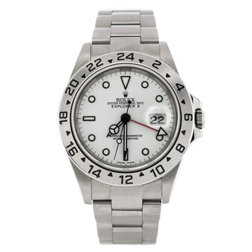 Rolex Oyster Perpetual Explorer II Automatic Watch Stainless Steel 40