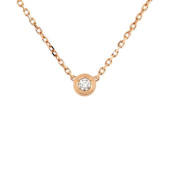 Cartier Cartier D'Amour Pendant Necklace 18K Rose Gold with Diamond XS