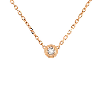 Cartier Cartier D'Amour Pendant Necklace 18K Rose Gold with Diamond XS