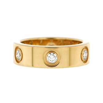 Cartier Love Band 6 Diamond Ring 18K Yellow Gold with Diamonds Yellow ...