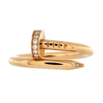 Cartier Juste un Clou Ring 18K Rose Gold and Diamonds